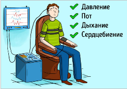 Показатели за которыми следит полиграф